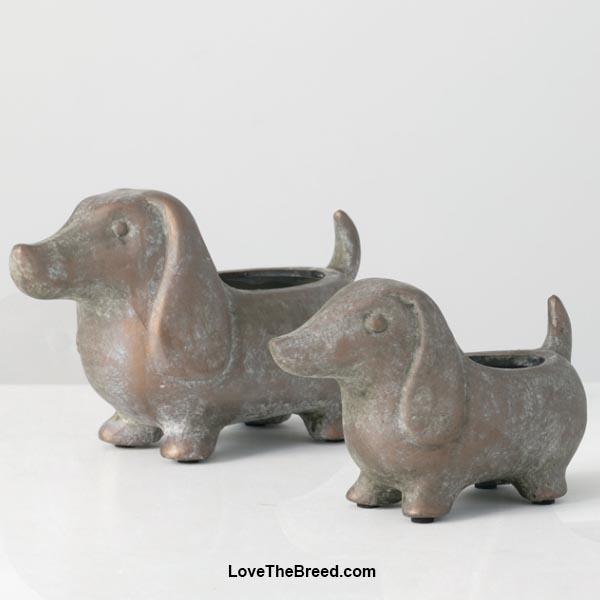 Dachshund Terracotta Planters 2 sizes - PRE-ORDER