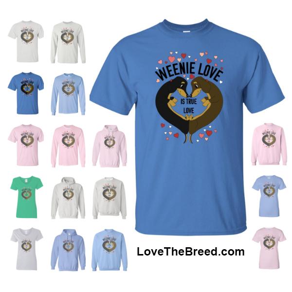 Dachshund Weenie Love Shirts