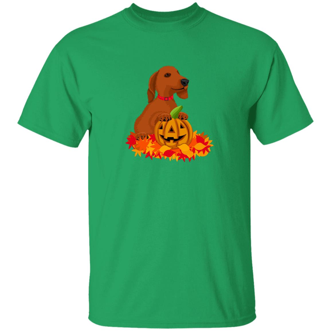 Dachshund Brown Halloween Jack O'Lantern T-shirts