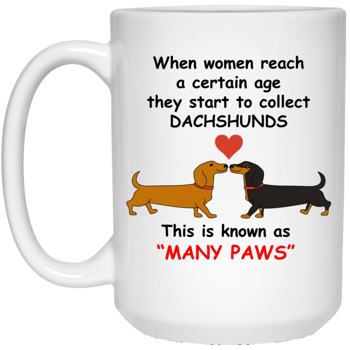 Dachshund Many Paws Mugs - Main Image