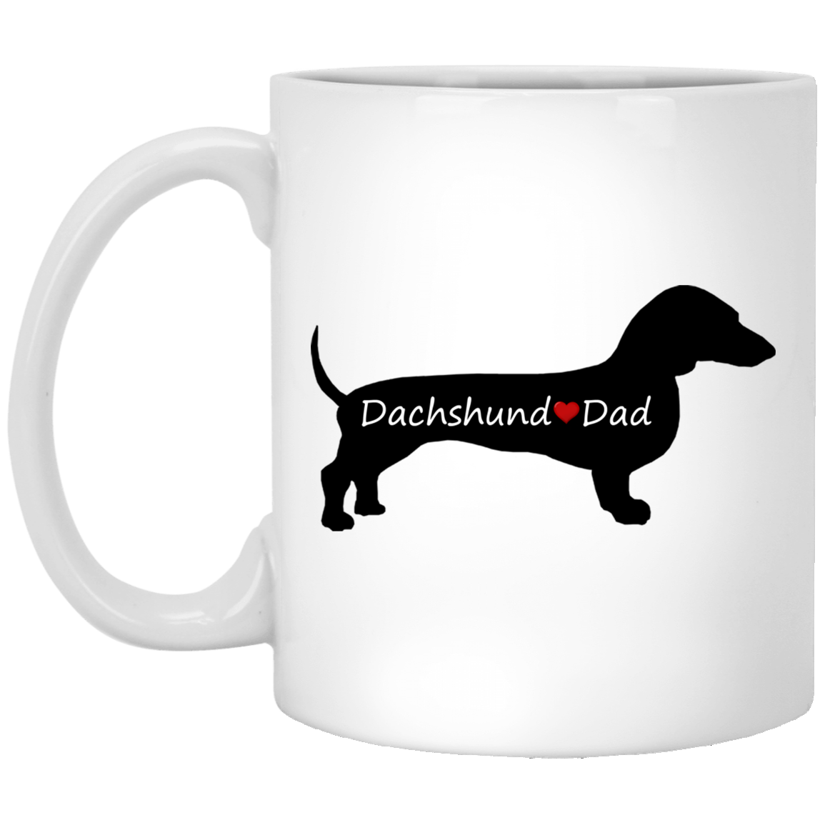 Dachshund Loves Dad Mugs