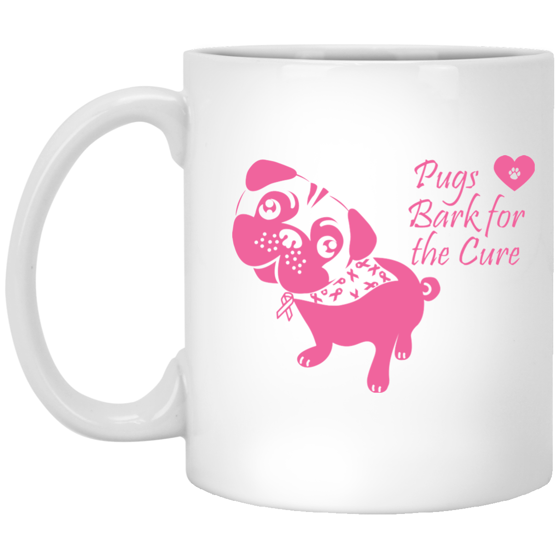 Pugs Bark For The Cure Mugs Fundraiser