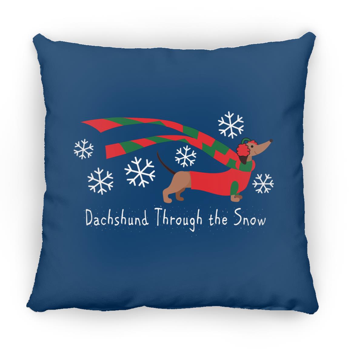 Dachshund Through The Snow Pillows