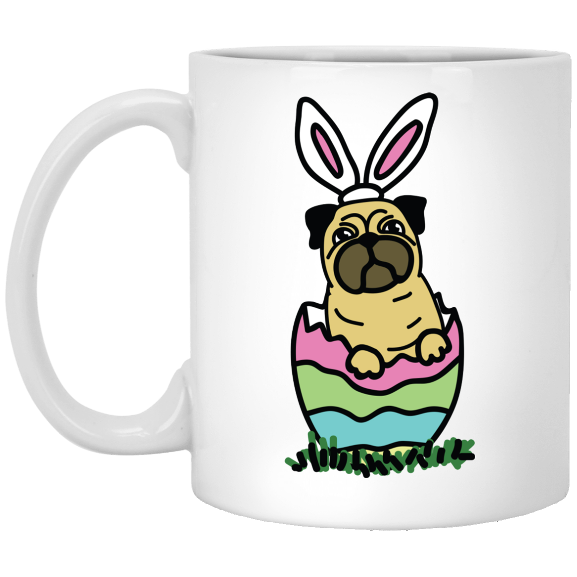 PUG Easter Egg Mugs