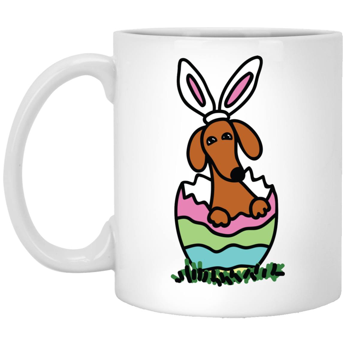 Dachshund Easter Egg Mugs