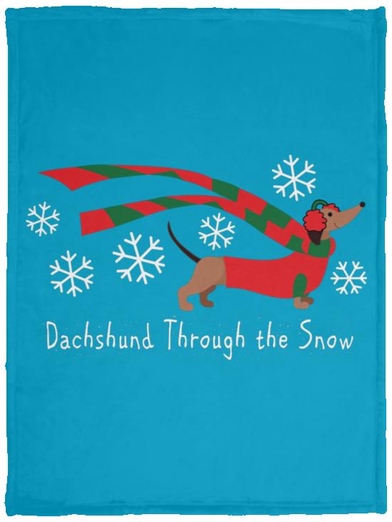 Dachshund Through The Snow Blankets