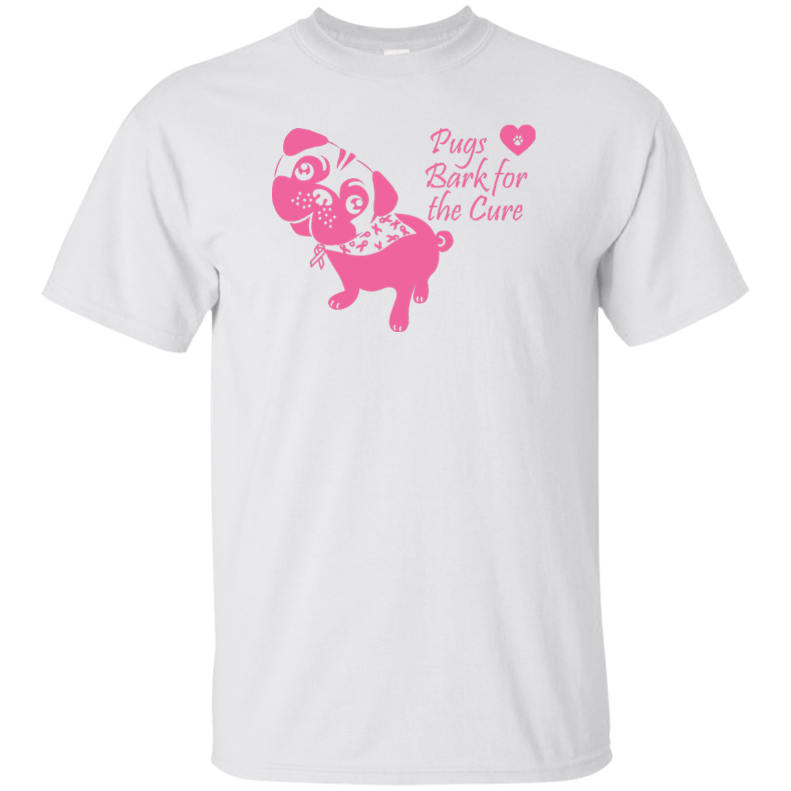 Pugs Bark for the Cure Shirts