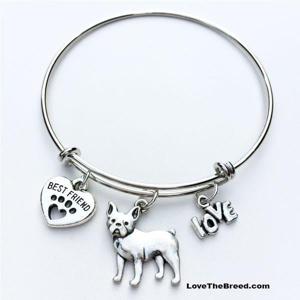 French bulldog charm bracelet shop
