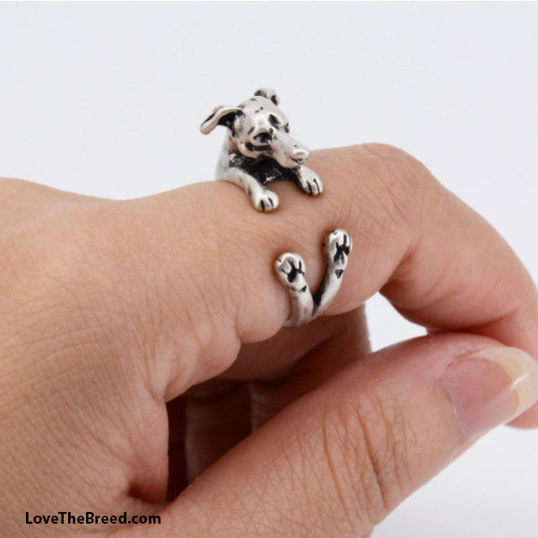 Greyhound Wrap Around 3D Ring FREE SHIPPING