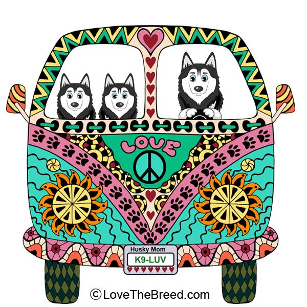 Husky Love Bus Extra Large Tote