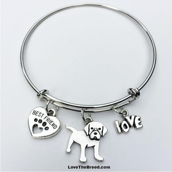 Labrador Best Friend Love Charm Bracelet