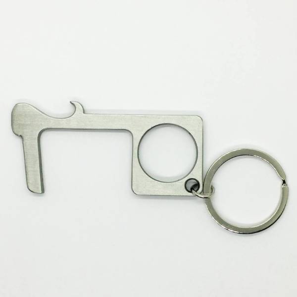 Safe No Touch Door Opening Button Pressing Keychain Tool