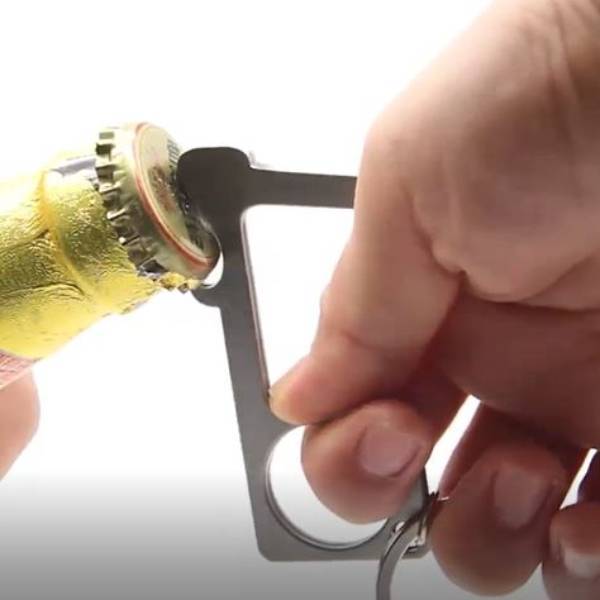 LoveTheBreed.com keychain Safe No Touch Door Opening Button Pressing Keychain Tool