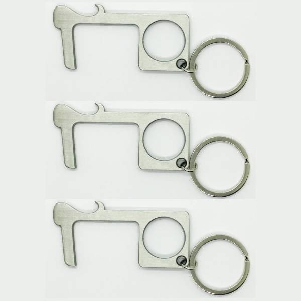 LoveTheBreed.com keychain Buy 2 Get 1 FREE $19.99 + FREE SHIPPING Safe No Touch Door Opening Button Pressing Keychain Tool