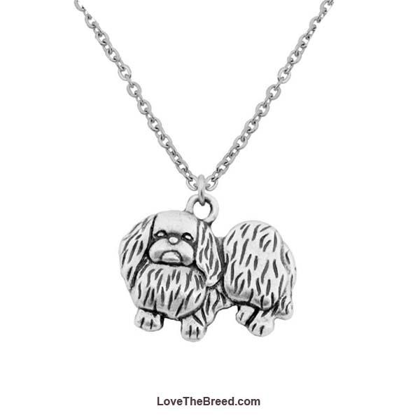 LoveTheBreed.com necklace Pekingese Charm Necklace