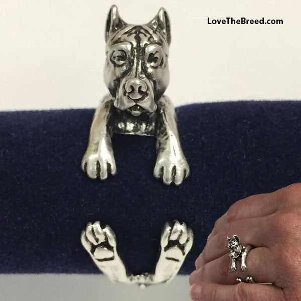 Pit Bull Wrap Around 3D Ring FREE SHIPPING