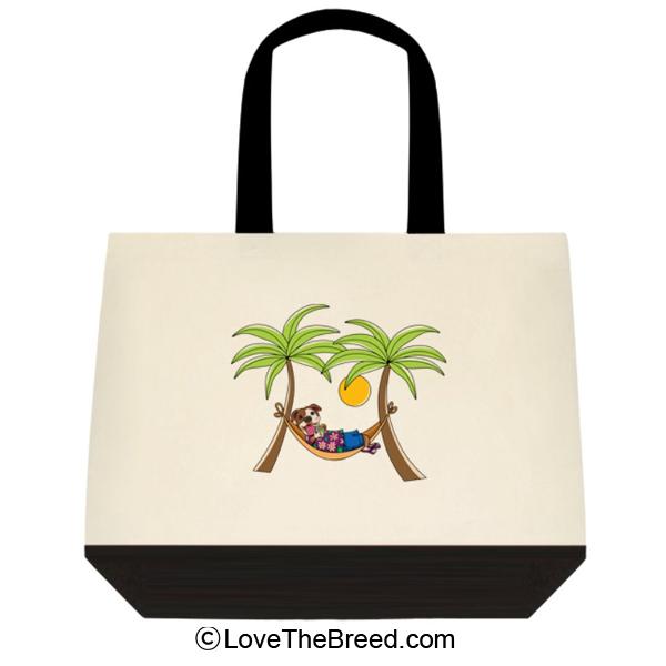 Pit Bull in Hammock Extra Large Tote