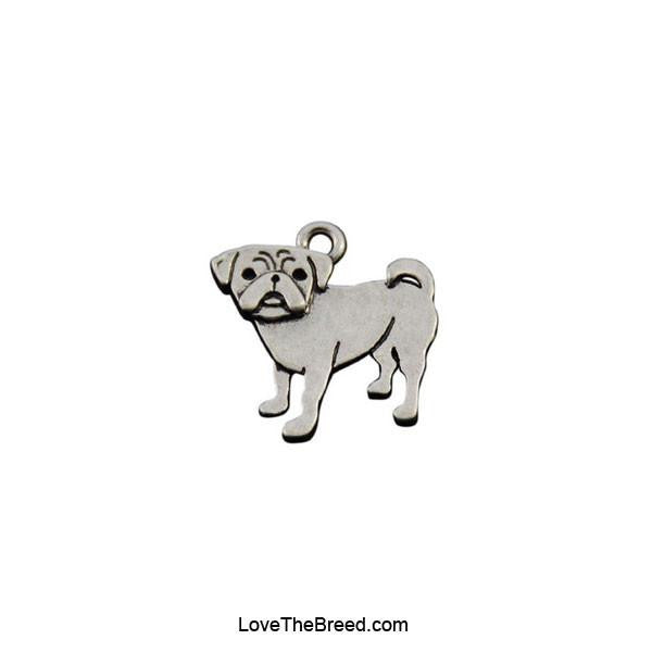 LoveTheBreed.com necklace Pug Charm Necklace