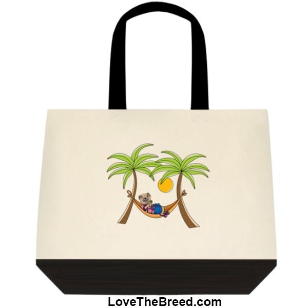 Pug Tan in Hammock Extra Large Tote