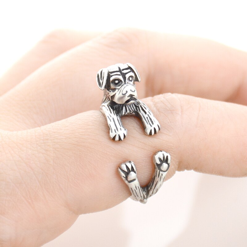 Rottweiler Wrap Around 3D Ring FREE SHIPPING