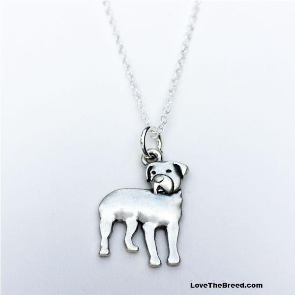 LoveTheBreed.com necklace Rottweiler Charm Necklace