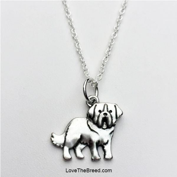 LoveTheBreed.com necklace Saint Bernard Charm Necklace