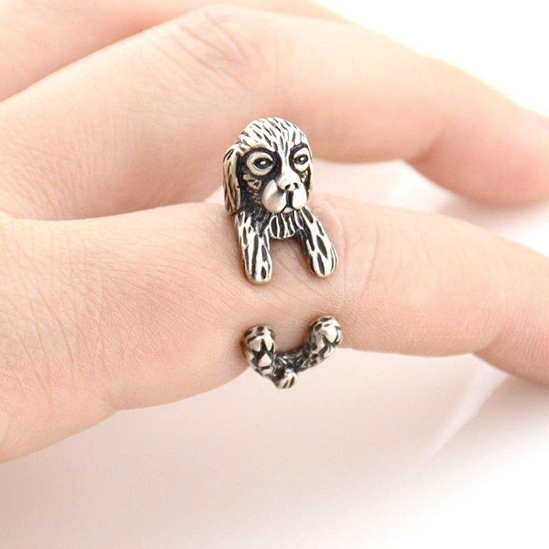 AliExpress Rings Spaniel Wrap Around 3D Ring FREE SHIPPING