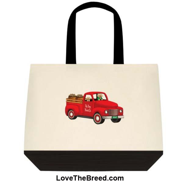 Yellow Labrador Biscuit Truck Extra Large Tote