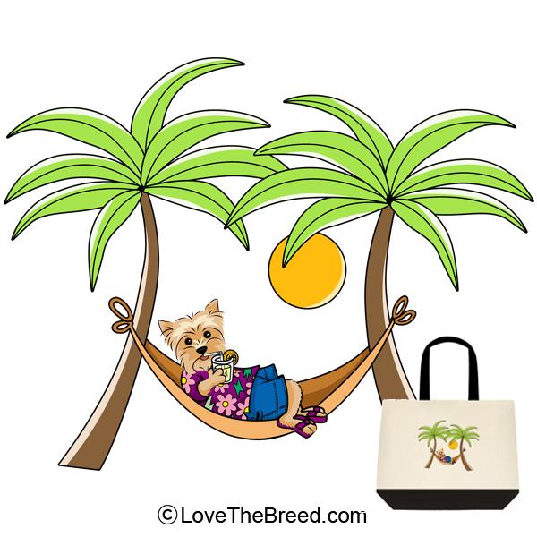 Yorkshire Terrier in Hammock Extra Large Tote