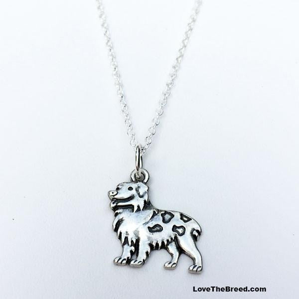 LoveTheBreed.com necklace Australian Shepherd Charm Necklace