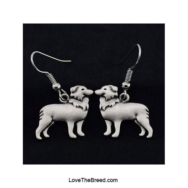 Border on sale collie earrings