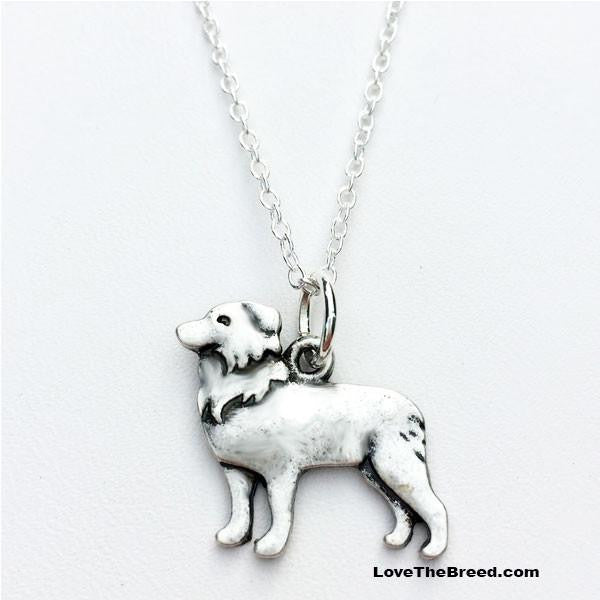 LoveTheBreed.com necklace Border Collie Charm Necklace