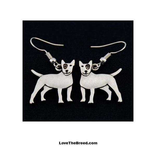 Bull Terrier Charm Earrings