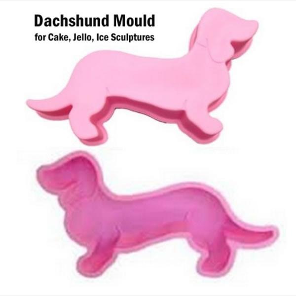 Dachshund Cake Pan Silicone Mold for Jello, Cake, Ice Sculpture FREE SHIPPING