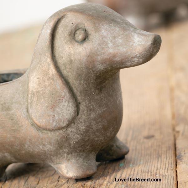 Sullivans planter Small 7 x 3 x 4.5 inches Dachshund Terracotta Planters 2 sizes - PRE-ORDER