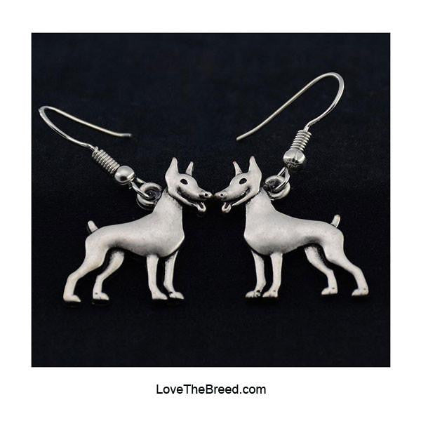Doberman Charm Earrings