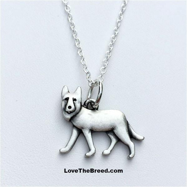 LoveTheBreed.com necklace German Shepherd Charm Necklace