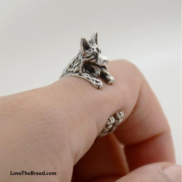 AliExpress ring German Shepherd Wrap Around 3D Ring FREE SHIPPING
