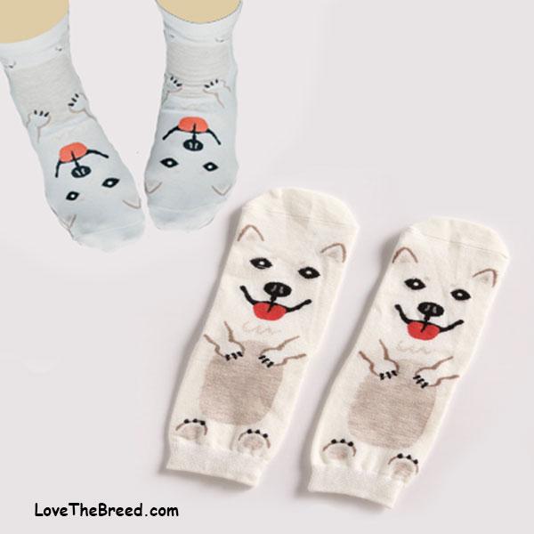LoveTheBreed.com Socks Husky Socks Body