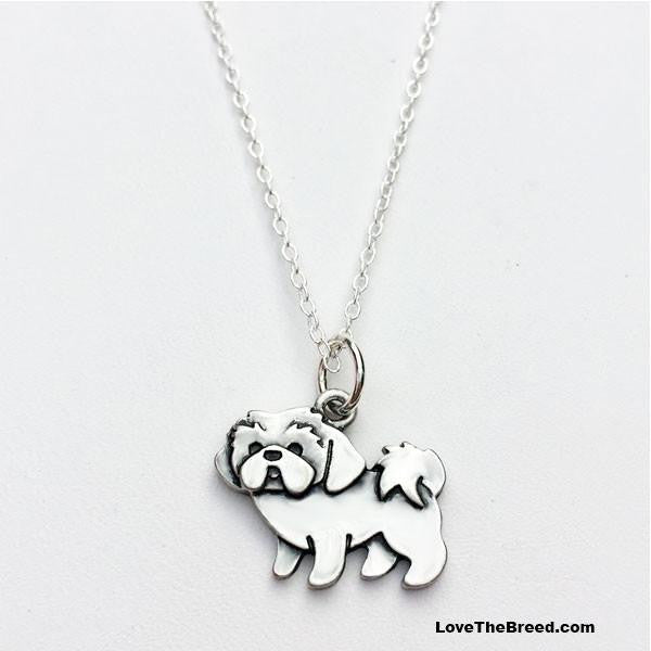 Lhasa Apso Charm Necklace