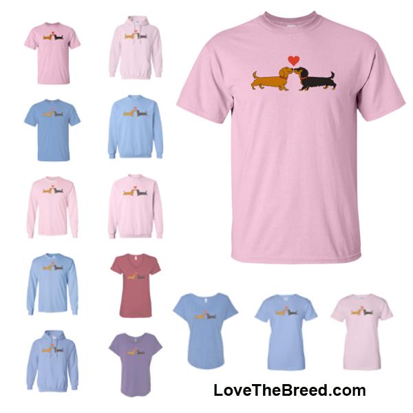 Dachshund Long on Love Shirts Wirehaired