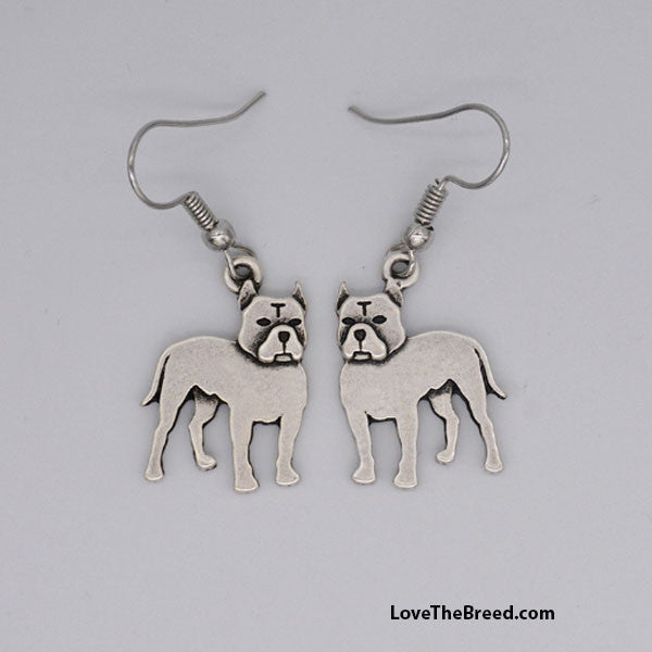 Pitt Bull Charm Earrings