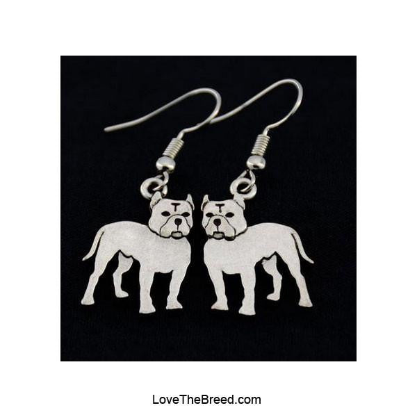 Pitt Bull Charm Earrings