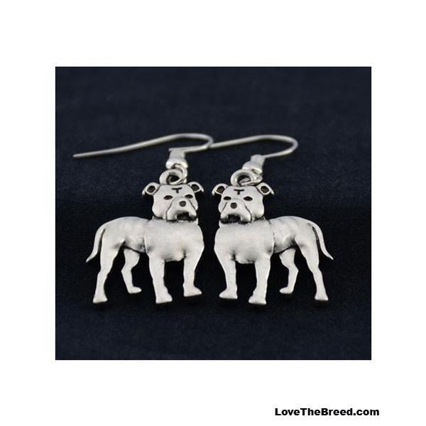 Pitt Bull Floppy Ears Charm Earrings