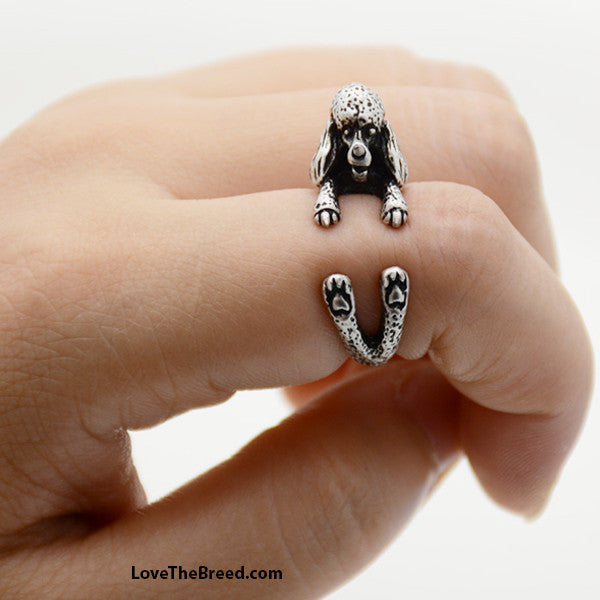 Poodle Wrap Around 3D Ring FREE SHIPPING