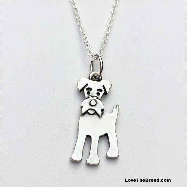 LoveTheBreed.com necklace Schnauzer Charm Necklace