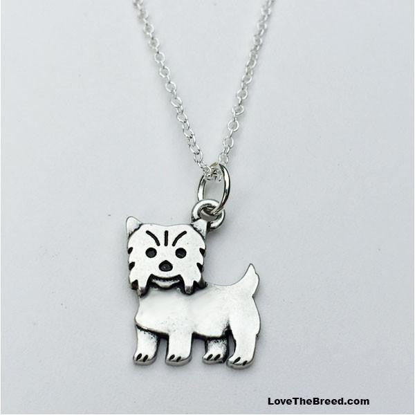 LoveTheBreed.com necklace Yorkshire Terrier Charm Necklace
